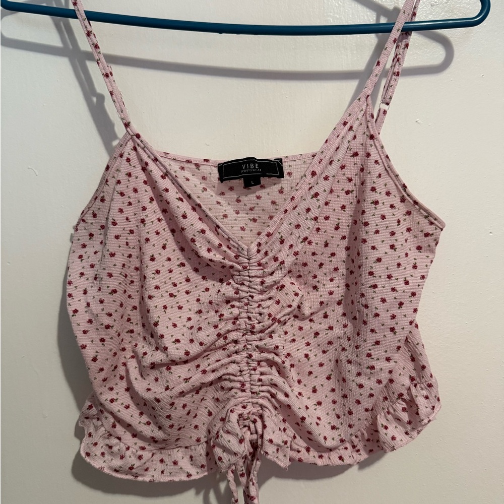 Vibe Pink Floral Women's Top
